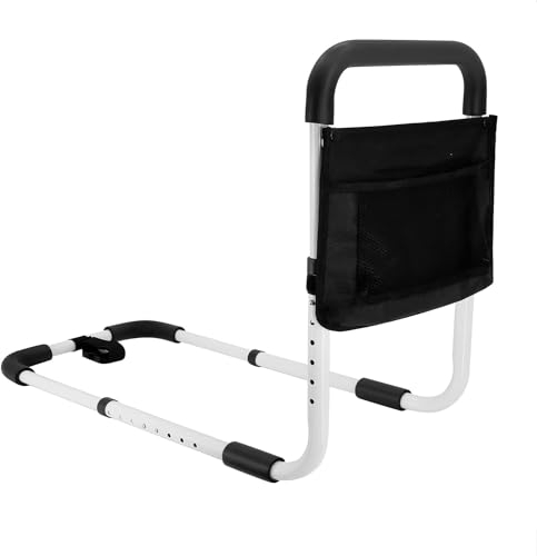 GAZHOME Bettgriff Aufstehhilfe, Hilfe beim EIN- und Aussteigen, Bett Stützhilfe Stütz-Haltegriff Bettgitter Bed Rail, Höhenverstellbarer