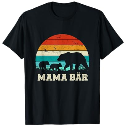 Mutter Baby Sohn Tochter Kinder Beste Mama Bär Muttertag T-Shirt