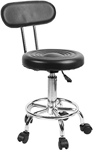 LXGJSQY Hocker auf Rädern, Friseurstuhl, verstellbar, Friseurstuhl, drehbar, Kosmetikhocker, höhenverstellbar, mit Rollen, Massage, Schönheit, Tattoo-Studio, mit 5 Rollen für das Home Office (Farbe: