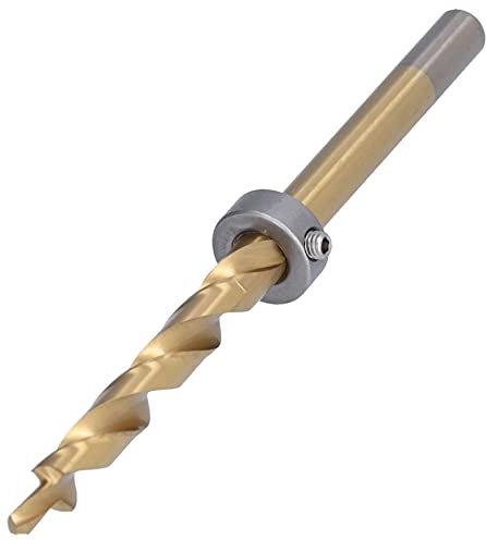 Risegun Pocket Hole Drill Bit Twist Step Drill Bit Straight Shank Pocket Oblique Hole Positioning Woodworking Tool