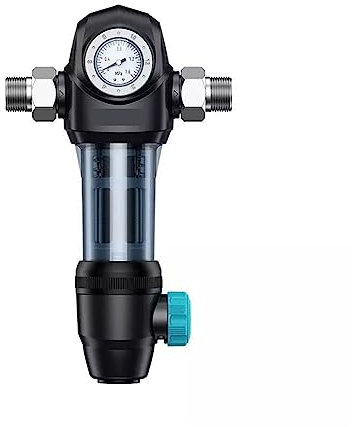Sous le filtre à eau de l'évier, Purificateur d'eau pré-filtre à eau ， Préfiltre de purification de sédiments réutilisable ， Moniteur de pression du système de filtre à eau domestique pour cuisine, sa