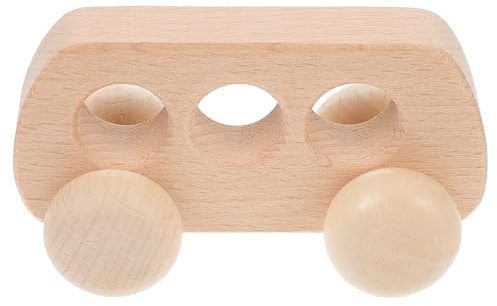 Abaodam holzspielzeug spielzeughandys für Babys Puzzle spielzeugauto - Handgemachtes Holzspielzeug für Babyautos greifen nach Auto Holz Auto hölzern