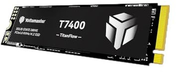 Yottamaster T7400 SSD 2TB M.2 PCIe Gen4x4 NVMe M.2 2280 con velocidades de Lectura/Escritura de hasta 7450MB/s con 3D TLC NAND es Compatible con PS5, PCs y portátiles con SSDs integradas para Juegos.