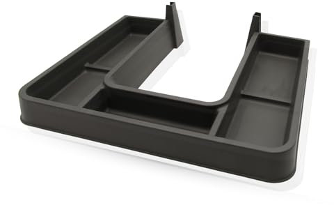 AZERODESIGN -Salva Sifon-per mobile sotto lavabo-Salva Sifone Cucina- Installazione in cassetti-per salvare la cavità tra il sifone di scarico e il cassetto (cassetti laterali e frontali)