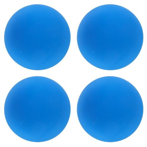 Toddmomy 4-Pack Rubber Squash Balls 2.36 Inch High Bounce Hallow Rubber Sports Bouncy Ball for Indoor Outdoor Squash Training and Reflex Practice