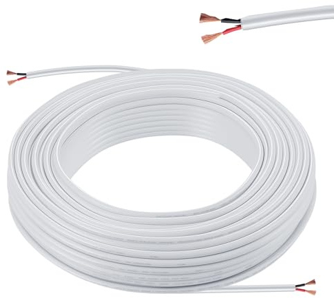 Cable Eléctrico 2 Hilos 2×0,5mm² 10M 20AWG 12V 24V 300V Cable Eléctrico