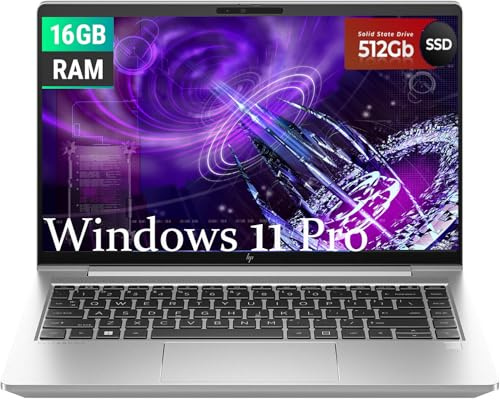 HP EliteBook 645 G10 Business Laptop, 14 FHD(1920x1080), AMD Ryzen 5 7530U 2.0GHz, 16GB RAM, 512GB SSD, Clavier QWERTY, Windows 11 Pro (renouvelé)