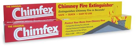 Chimfex by Orion Safety Products - CSIA Approved Chimney Fire Suppressant - Safe, Quick and Easy - Stops Chimney Fires in Homes in Under 22 Seconds