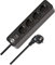Brennenstuhl Ecolor regleta enchufes con 4 Tomas Corriente (Cable de 1,5 m, con Interruptor) Color Negro
