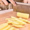 Cuchillo Corrugado Vegetal, Cuchillo Corrugado de Acero Inoxidable para Cortar Patatas, Cuchillo de Cocina de Acero Inoxidable