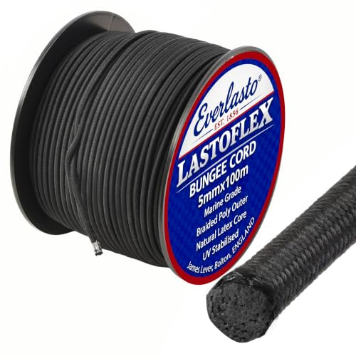 EVERLASTO 'Lastoflex' Elastic Bungee Cord Shock Cord Rope 5mm x 100M