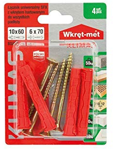 Tacos universales multiusos, tacos multiusos, ladrillo perforado, cartón yeso con cuello.