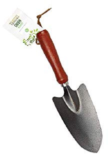 Red & Grey Metal with Wood Handle Garden Hand Trowel, 1 Piece - Durable & Comfortable Grip, Perfect Gardening Tool for Planting, Weeding, & Soil Prep