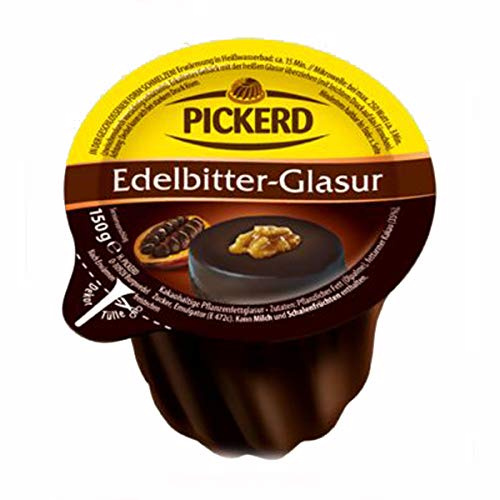 Pickerd Edelbitter Glasur im Gugelhupf Förmchen Kuchenglasur 150g