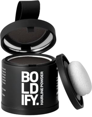 BOLDIFY Haaransatzpuder, Ansatzfarbe zum Kaschieren – Aschbraun, 10g | Wasserfest, 24 Std. Halt, Fleckenfrei, für dünner werdendes Haar, Ansatzkaschierung, für Damen & Herren