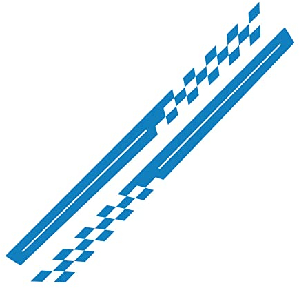 1 Paar Sport Racing Streifen Aufkleber Universal Auto Aufkleber Zubehör Auto-Karosserie-Seitenaufkleber Vinyl Auto Seitenaufkleber Streifen Aufkleber Selbstklebende Dekoration Zubehör für LKW SUV