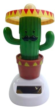 Solar Wackelfigur Tanzfiguren Solarfigur,Bobbleheads Armaturenbrett Ornamente Puppe Auto Solarbetriebene Tanzspielzeug Dekoration Schwingenden Kopfschütteln Spielzeug Für Fensterbank,Büro,Schreibtisch