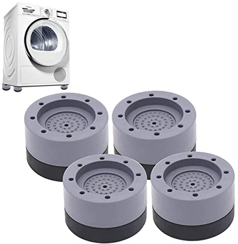 Almohadillas de Goma para Lavadoras | Universal Patas antivibracion lavadora - 4 Piezas Soporte de Goma Antivibración/Amortiguador de vibraciones - para lavadoras reducir ruido y vibración
