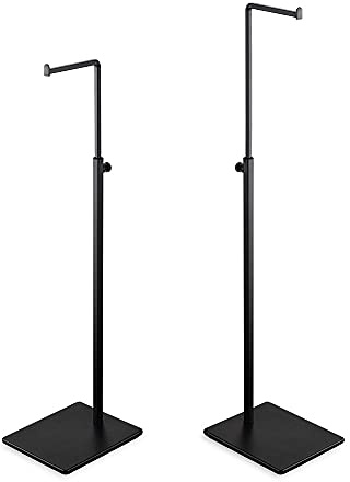 Elitnus Hanging Hook Bag Stand - Set of 2 Adjustable Height Black Handbag Display Stand Set