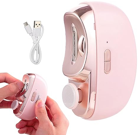 Cortaúñas automático con luz eléctrico, Tijeras de uñas para niños y bebés