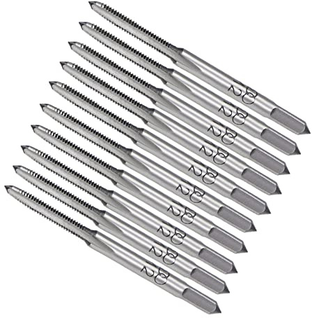 CoCud 5-Paires Manuel Filetage Tarauds M2 x 0,4 Filetage Acier Vis Tapotage | Métrique, Haute Vitesse, Cône Bas Taraud, pour Machine Thread Réparation