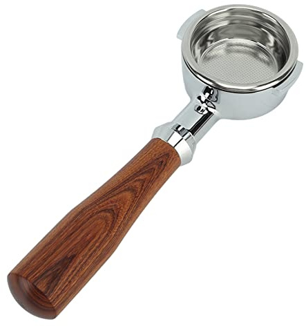 58 Mm E61 Kaffee-Siebträger, Bodenloser Siebträger, Bodenloser Kaffee-Siebträger Mit Edelstahl-Siebträger Und Griff Für Heimcafé(A)
