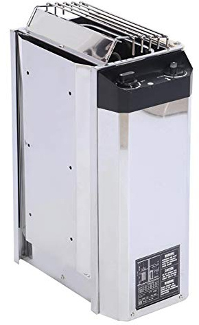 UIGJIOG Stufa per Sauna in Acciaio Inossidabile 3KW, riscaldatore per Sauna Strumento per Riscaldamento a Tubo Dritto per Sauna 220V Tipo di Controllo Interno