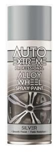 DIOXSTAR Silver Alloy Wheel Spray Paint, Fast Drying, Smooth Satin Finish, Fade Resistant, Easy to Use, Durable Wheel Paint, Long-Lasting, 400ml (1 PCS)
