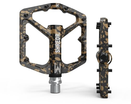 SHREDR. Ryzr Flat Pedale für MTB | Superleichte Flatpedals fürs Mountainbike | CNC Aluminium | 16 Pins | Special Edition Colors