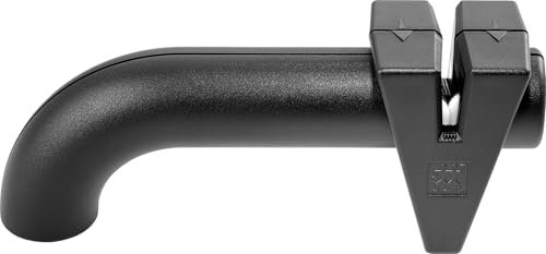Zwilling Afilador de cuchillos TWINSHARP, discos de cerámica, manejo fácil y seguro, negro, plástico