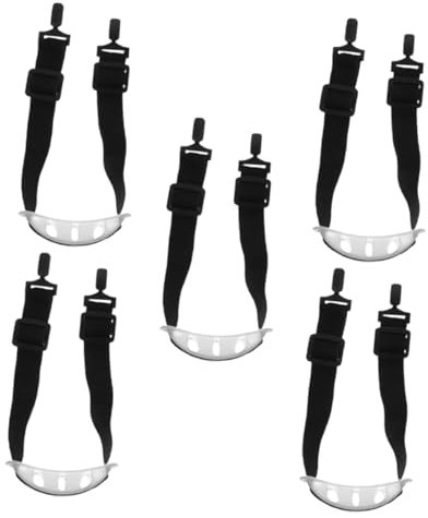 HOMSFOU 5stücke Helm-kinnriemen Aus Elastischem Material Mit Schutzschnalle Für Schutzhelme Passend Für Fußball Und Outdoor-aktivitäten Langlebig Und Komfortabel
