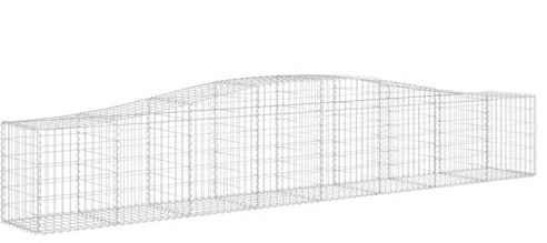 Gabbioni con arco alto, 2 pezzi, 400 x 50 x 6080 cm, in ferro zincato, per la cura del giardino, durevole e resistente alle intemperie, ideale per la decorazione del giardino e la conservazione
