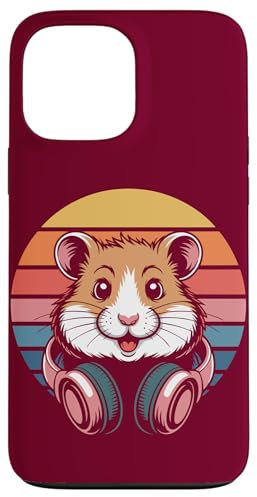 Casque DJ Hamster pour hamster Coque pour iPhone 13 Pro Max