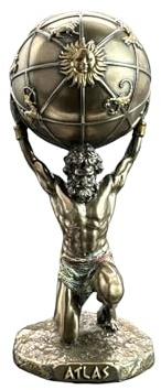 57 SPECIAL REPLICAS Skulptur Deko Figur - GRIECHISCHER Titan Atlas HÄLT DIE Erde - Figur als Geschenk für Wohnzimmerdekoration Figuren Deko