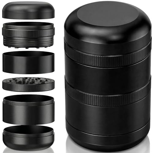 Viberium Grinder Metalico 60 mm - Herb Grinder Metal, 4 Piezas, Crusher