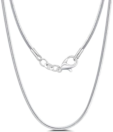Mieoyue 925 Silber Damen Halskette ohne Anhänger, Silberkette 40 45 50 55 60cm Silberschmuck