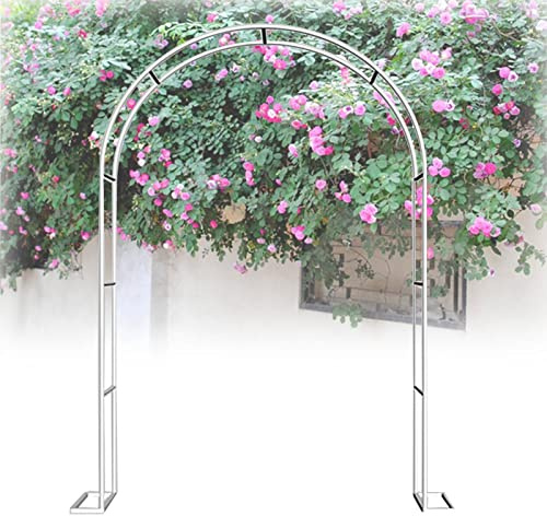Enrejado para plantas trepadoras, arco de jardín de hierro forjado para rosas, pérgolas al aire libre, jardineras, balcones y patios (tamaño: 200 x 220 cm)