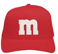 MM Mesh Cap – Basecap – M und M Damen Kostüm Zubehör – Gruppen Baseballcap für Karneval, Fasching, Festival & JGA – bunte M&M Verkleidung Mütze – Partyhut für Damen & Herren – Unisex One Size