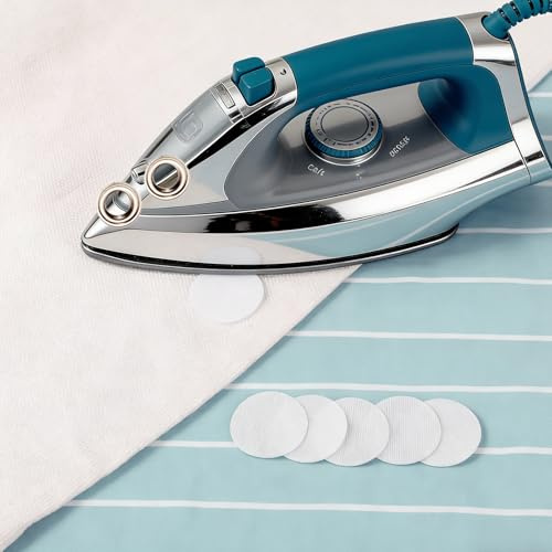 HJZHII 200 parches termoadhesivos con ojales, anillos de refuerzo de agujeros, 20 mm, color blanco, accesorios de costura para reforzar o reparar ojales rotos, fácil colocación en tejidos elásticos