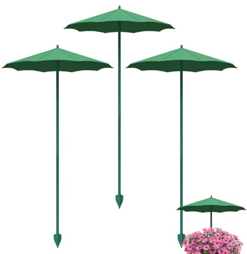 Pekoluta Ombrello Per Piante Da Esterno, 3 Pezzi Ombrello Protezione Piante, Diametro 34/44cm Ombrellos Ombra Piantes Per Fornire Ombra Per Proteggere Fiori Frutta E Verdura Dal Sole Cocente