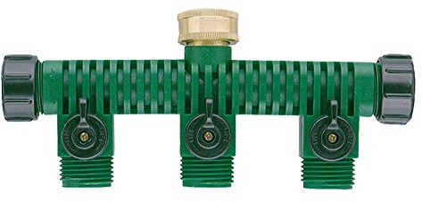 Orbit 62009 3-Way Plastic Hose Faucet Valve Manifold