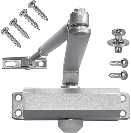 Stahlia Türschließer SELBSTSCHLIEßER MAXI 60-80 KG Aluminium Silber