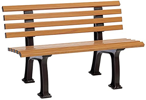 Blome Sitzbank Ibiza – Gartenbank in Holzoptik, Parkbank für Garten, Balkon, Terrasse, 2-Sitzer, Made in Germany