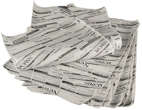 PAPSTAR 5 kg Einschlagpapiere, Pergament-Ersatz 35 cm x 25 cm Newsprint fettdicht, Sie erhalten 1 Packung, Packungsinhalt: ca. 1000 Bögen