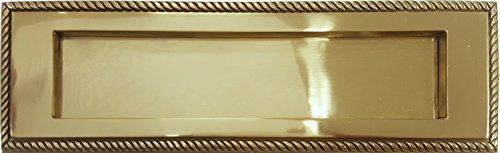 A&H™ 10 x 3.1/8 Inch Reproduction Georgian Letter Box Plate Polished Brass