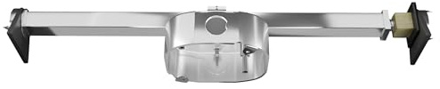 OHLECTRIC Saf-T-Brace For Ceiling Fans - Features 3 Teeth, Twist and Lock Design, 1.5 Heavy Duty Metal Electrical Box - Secure Installation For New, Remodel, Retrofit Application, Silver