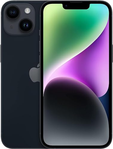 Apple iPhone 14, 256GB, Midnight - Unlocked (Renewed)