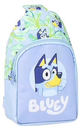 Bluey Mochila para Niños, Mochila Bandolera, Bolsa de Equipaje Infantil, Bolso Guarderia, Mochila Bolso Casual Regalo para Niños