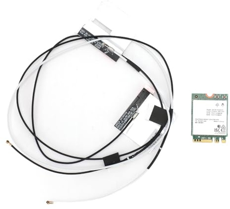 Carte sans Fil WiFi 6, pour Killer 1650X AX200 Carte Réseau 2,4 G/5 G Double Bande Bluetooth 5.2 Adaptateur Réseau avec Antenne pour Ordinateur de Bureau, Interface M.2