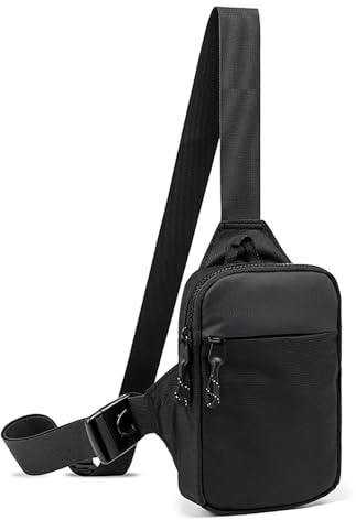 Brusttasche Herren Damen,Sling Chest Crossbody Bag,Schultertasche Verstellbare Schulter, Anti-Diebstahl Wasserfest Umhängetasche für Männer Outdoor-Sportarten Wandern Radfahren
